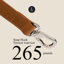 Load image into Gallery viewer, best cognac leather leash for pulling dogs
